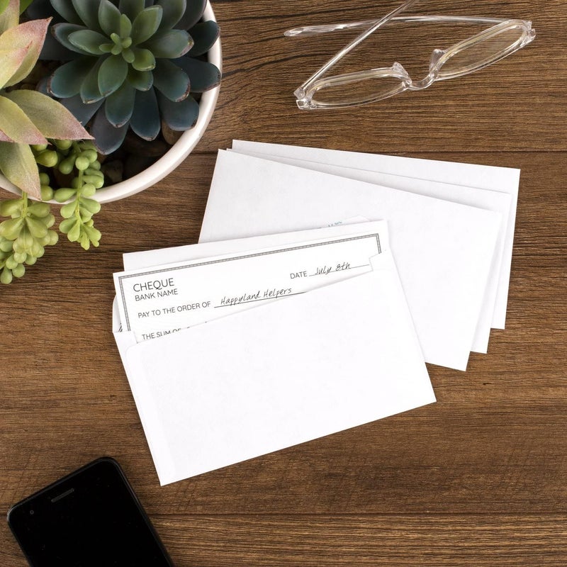 Mead #6-3/4 Envelopes, 3-5/8" x 6-1/2", Security Printed Lining for Privacy, Press-It Seal-It Self Adhesive Closure, White All-Purpose 20-lb Paper Mailing Envelopes, 500 Count (742021) - Image 2